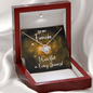 Fiancee Necklace - I Love You In Every Universe Gift - Jewelry for Dr. Strange Fan Mahogany Style Luxury Box (w/LED)