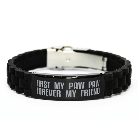 Unique Paw Paw Bracelet, First My Paw Paw Forever My Friend, Best Gift for Paw Paw Fathers Day, Birthday, Christmas