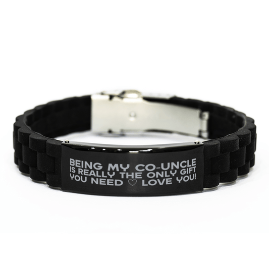 Funny Co-uncle Bracelet, Being My Co-uncle Is Really the Only Gift You Need, Best Birthday Gifts for Co-uncle