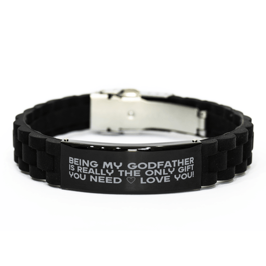 Funny Godfather Bracelet, Being My Godfather Is Really the Only Gift You Need, Best Birthday Gifts for Godfather