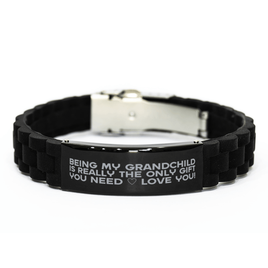 Funny Grandchild Bracelet, Being My Grandchild Is Really the Only Gift You Need, Best Birthday Gifts for Grandchild