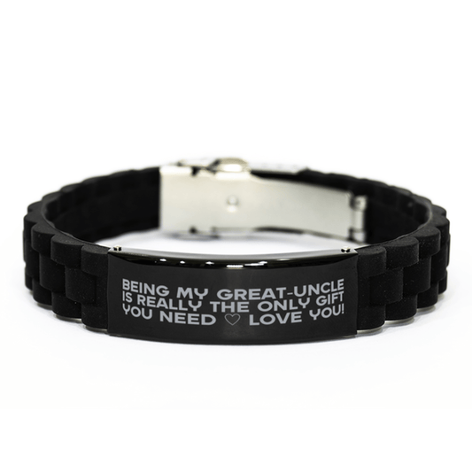 Funny Great-uncle Bracelet, Being My Great-uncle Is Really the Only Gift You Need, Best Birthday Gifts for Great-uncle