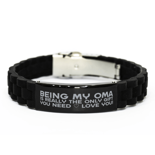 Funny Oma Bracelet, Being My Oma Is Really the Only Gift You Need, Best Birthday Gifts for Oma