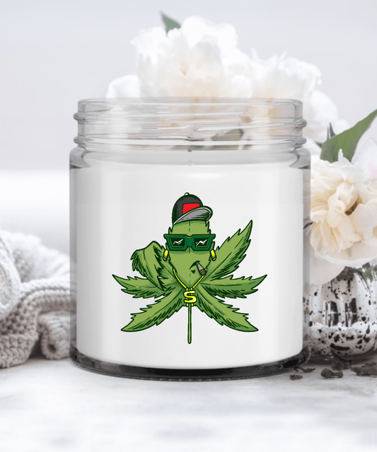 Gangsta Weed, Funny Marijuana Candles for Friends, Funny Weed Gift for Her Candle