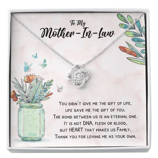 Gift for Mother-In-Law - Mother-In-Law Necklace - Mother's Day Gift for MIL - Life Gave Me the Gift of You