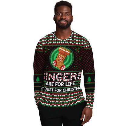 Gingers Are For Life Not Just Xmas - Funny Redhead Ugly Christmas Sweater (Sweatshirt)