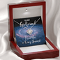 Girlfriend Gift - I Love You In Every Universe Necklace - Jewelry for Dr. Strange Fan Mahogany Style Luxury Box (w/LED)