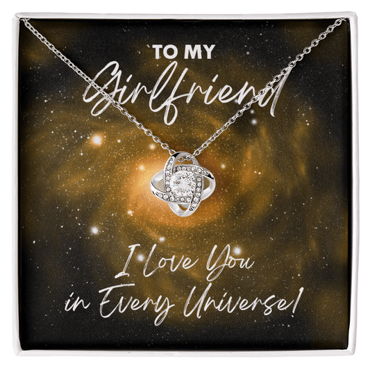 Girlfriend Necklace - I Love You In Every Universe Gift - Jewelry for Dr. Strange Fan