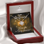 Girlfriend Necklace - I Love You In Every Universe Gift - Jewelry for Dr. Strange Fan Mahogany Style Luxury Box (w/LED)