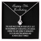 Happy 13th Birthday Necklace - Girls Milestone Birthday Gift - Teenage Girl Thirteenth Birthday Jewelry - Official Teenager 14K White Gold Finish / Standard Box