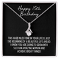 Happy 15th Birthday Necklace - Girls Milestone Birthday Gift - Teenage Girl Fifteenth Quinceañera Birthday Jewelry 14K White Gold Finish / Standard Box