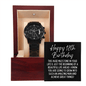 Happy 18th Birthday Black Chronograph Watch - Milestone Birthday Gift - New Adult Man Son Grandson Nephew Brother 18th Birthday Jewelry