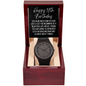Happy 18th Birthday Men's Wooden Watch - Milestone Birthday Gift - New Adult Man Son Grandson Nephew Brother 18th Birthday Jewelry