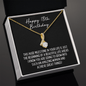 Happy 18th Birthday Necklace - Milestone Birthday Gift - New Adult Woman Eighteenth Birthday Jewelry