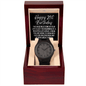 Happy 21st Birthday Men's Wooden Watch - Milestone Birthday Gift - Friend Son Grandson Nephew Brother 21st Birthday Jewelry