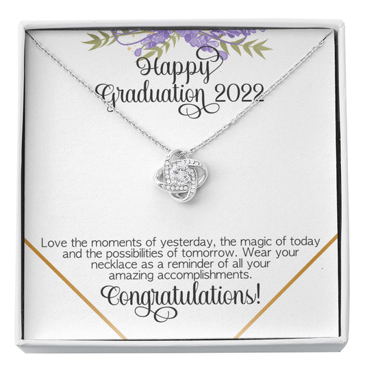 Happy Graduation 2022 Gift - Gift for Graduate - Graduation Necklace Gift - Congratulations