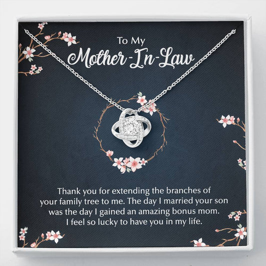 Happy Mothers Day Forever Love Heart Necklace From Your Son Bought By Your Daughter-In-Law Standard Box