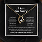 I Am So Sorry Necklace - Apology Gift - I Apologize Forgive Me - Forever Love Forgiveness Jewelry