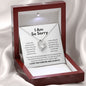 I Am So Sorry Necklace - Apology Gift - I Apologize Forgive Me - Forever Love Forgiveness Jewelry