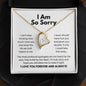 I Am So Sorry Necklace - Apology Gift - I Apologize Forgive Me - Forever Love Forgiveness Jewelry