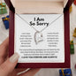I Am So Sorry Necklace - Apology Gift - I Apologize Forgive Me - Forever Love Forgiveness Jewelry