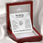 I'm Sorry for Hurting You - Apology Necklace - Forgiveness Gift