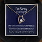 I'm Sorry for Hurting You Necklace - Big Mistake - Apology Gift - I Apologize Forgive Me - Forever Love Forgiveness Jewelry