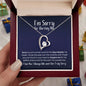 I'm Sorry for Hurting You Necklace - Big Mistake - Apology Gift - I Apologize Forgive Me - Forever Love Forgiveness Jewelry