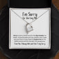 I'm Sorry for Hurting You Necklace - Big Mistake - Apology Gift - I Apologize Forgive Me - Forever Love Forgiveness Jewelry