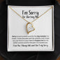 I'm Sorry for Hurting You Necklace - Big Mistake - Apology Gift - I Apologize Forgive Me - Forever Love Forgiveness Jewelry