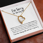 I'm Sorry for Hurting You Necklace - Big Mistake - Apology Gift - I Apologize Forgive Me - Forever Love Forgiveness Jewelry