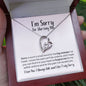 I'm Sorry for Hurting You Necklace - Big Mistake - Apology Gift - I Apologize Forgive Me - Forever Love Forgiveness Jewelry
