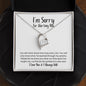 I'm Sorry for Hurting You Necklace - New Start - Apology Gift - I Apologize Forgive Me - Forever Love Forgiveness Jewelry