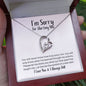 I'm Sorry for Hurting You Necklace - New Start - Apology Gift - I Apologize Forgive Me - Forever Love Forgiveness Jewelry