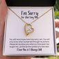 I'm Sorry for Hurting You Necklace - New Start - Apology Gift - I Apologize Forgive Me - Forever Love Forgiveness Jewelry
