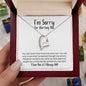 I'm Sorry for Hurting You Necklace - New Start - Apology Gift - I Apologize Forgive Me - Forever Love Forgiveness Jewelry