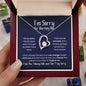 I'm Sorry for Hurting You Necklace - No Excuses - Apology Gift - I Apologize Forgive Me - Forever Love Forgiveness Jewelry