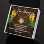 I'm Sorry Gift - Apology Necklace - Forgiveness Gift - Wife Apology, Girlfriend Apology, Friend Apology - Please Forgive Me