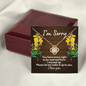 I'm Sorry Gift - Apology Necklace - Forgiveness Gift - Wife Apology, Girlfriend Apology, Friend Apology - Please Forgive Me
