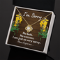 I'm Sorry Gift - Apology Necklace - Please Forgive Me - Forgiveness Gift - Wife Apology, Girlfriend Apology, Friend Apology