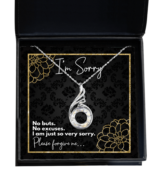 I'm Sorry Gifts - No Buts No Excuses, I'm Just So Very Sorry - Phoenix Necklace for Apology - Jewelry Gift I'm Sorry Gifts