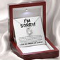 I'm Sorry I'm an Idiot Necklace - Apology Gift - I Apologize Forgive Me - Forever Love Forgiveness Jewelry