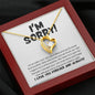 I'm Sorry I'm an Idiot Necklace - Apology Gift - I Apologize Forgive Me - Forever Love Forgiveness Jewelry