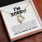 I'm Sorry I'm an Idiot Necklace - Apology Gift - I Apologize Forgive Me - Forever Love Forgiveness Jewelry