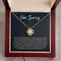 I'm Sorry Necklace - Apology Gift - Forgiveness Jewelry for Her