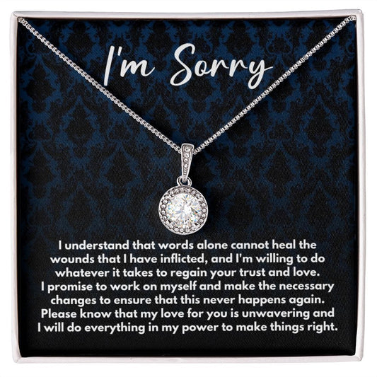 I'm Sorry Necklace - Apology Gift - Forgiveness Jewelry for Her