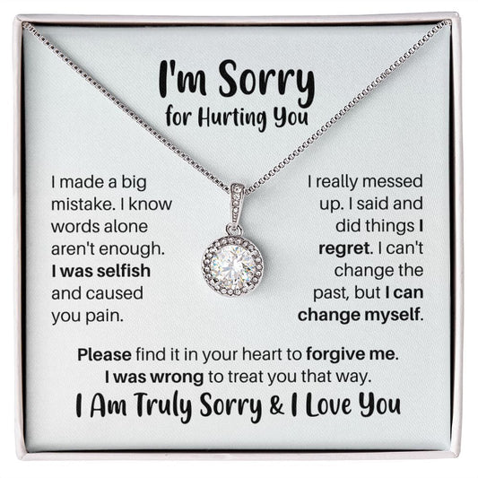 I'm Sorry Necklace - I Was Wrong - Apology Forgiveness Gift