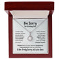 I'm Sorry Necklace - I Was Wrong - Apology Forgiveness Gift