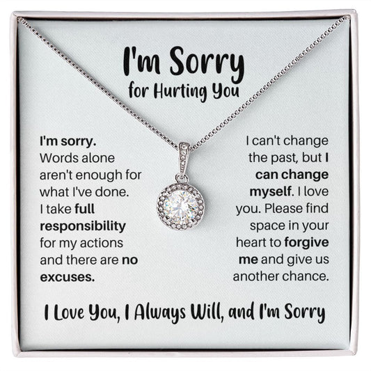 I'm Sorry Necklace - No Excuses - Apology Forgiveness Gift