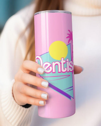 Personalized Dentist Tumbler, 20oz Skinny Tumbler Gift for Dentist, Future Dentist Graduation Gift, Custom Dentist to Go Cup Mug